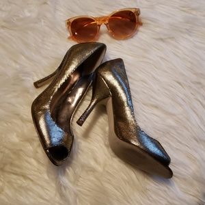 EUC Enzo Angiolini open toed heels